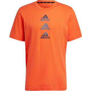 adidas Designed to Move Funktionsshirt Herren semi impact orange