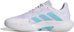 Rückansicht von adidas CourtJam Control Tennisschuhe Damen ftwr white