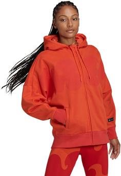 Rückansicht von adidas Marimekko Sweatjacke Damen collegiate orange