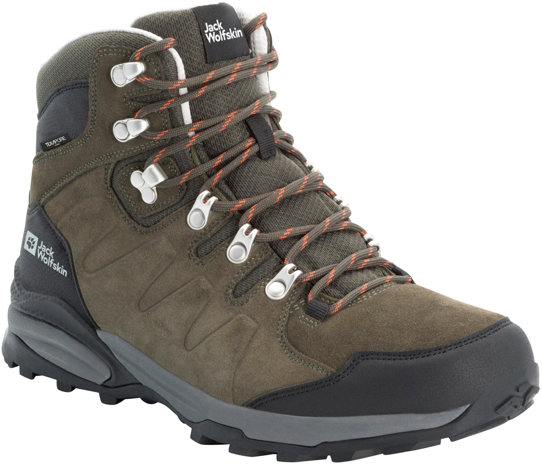 Jack Wolfskin REFUGIO TEXAPORE MID Wanderschuhe Herren khaki