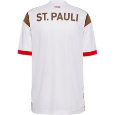 Rückansicht von Di!Y FC St. Pauli 22-23 Auswärts Fußballtrikot Herren weiss