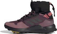 Rückansicht von adidas Hikster Wanderschuhe Damen shadow maroon