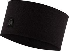 BUFF Merino Stirnband solid black