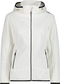 CMP WOMAN JACKET ZIP HOOD Softshelljacke Damen - bianco