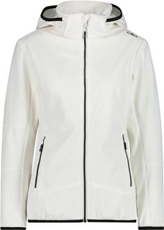 CMP WOMAN JACKET ZIP HOOD Softshelljacke Damen bianco