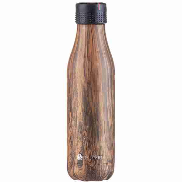 Les Artistes Trinkflasche braun-wood