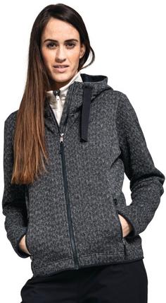 Rückansicht von Schöffel Aurora Strickfleece Damen navy blazer