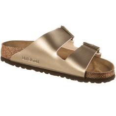 Rückansicht von Birkenstock Arizona Sandalen Damen gold