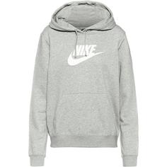 Nike NSW Club Hoodie Damen dark grey heather-white