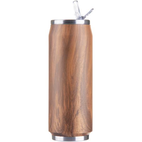 Rückansicht von Les Artistes Trinkbecher braun-wood