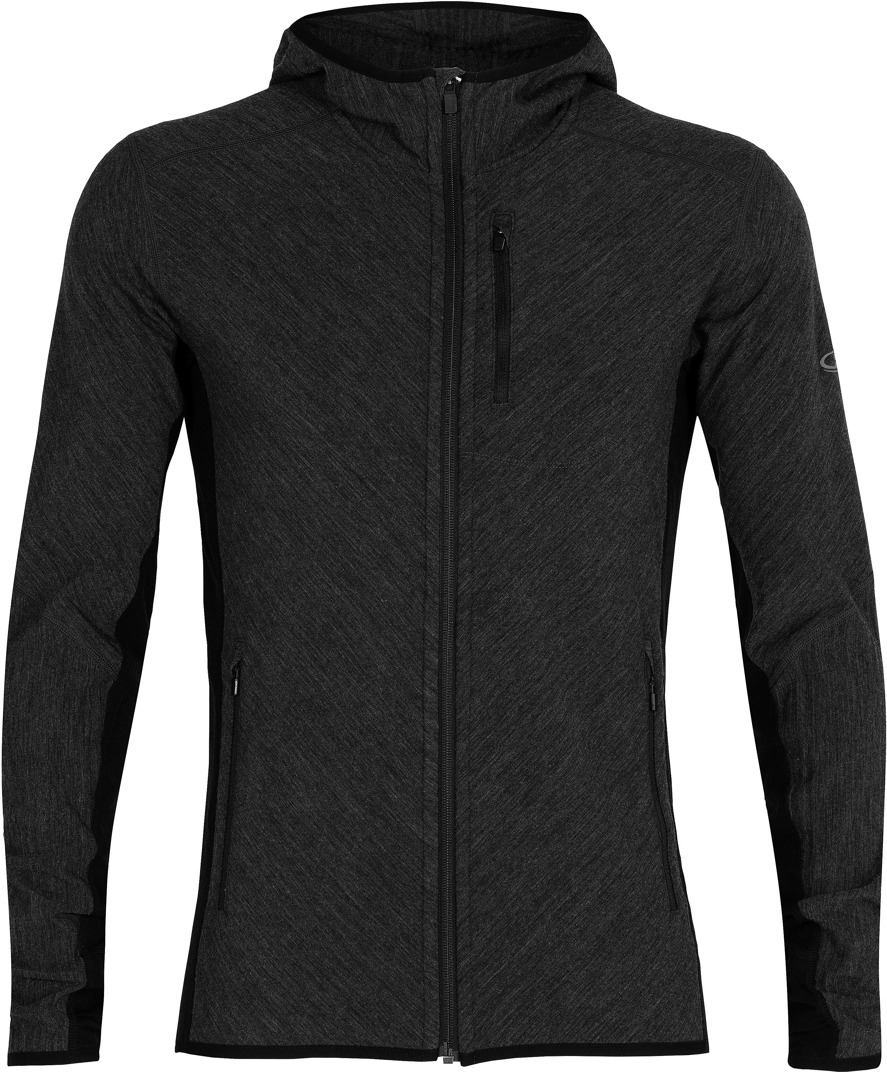 Icebreaker Descender Fleecejacke Herren jet hthr-black