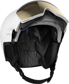 Rückansicht von Salomon DRIVER PRO SIGMA Skihelm white