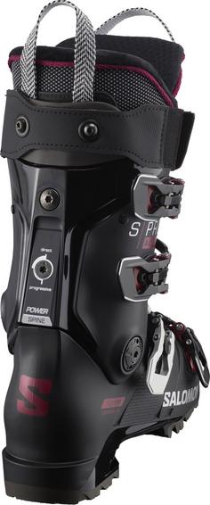 Rückansicht von Salomon S/PRO ALPHA 110 W EL Skischuhe Damen black-cordovan-silver