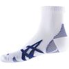 ASICS Run Quarter Socken - brilliant white-asics blue