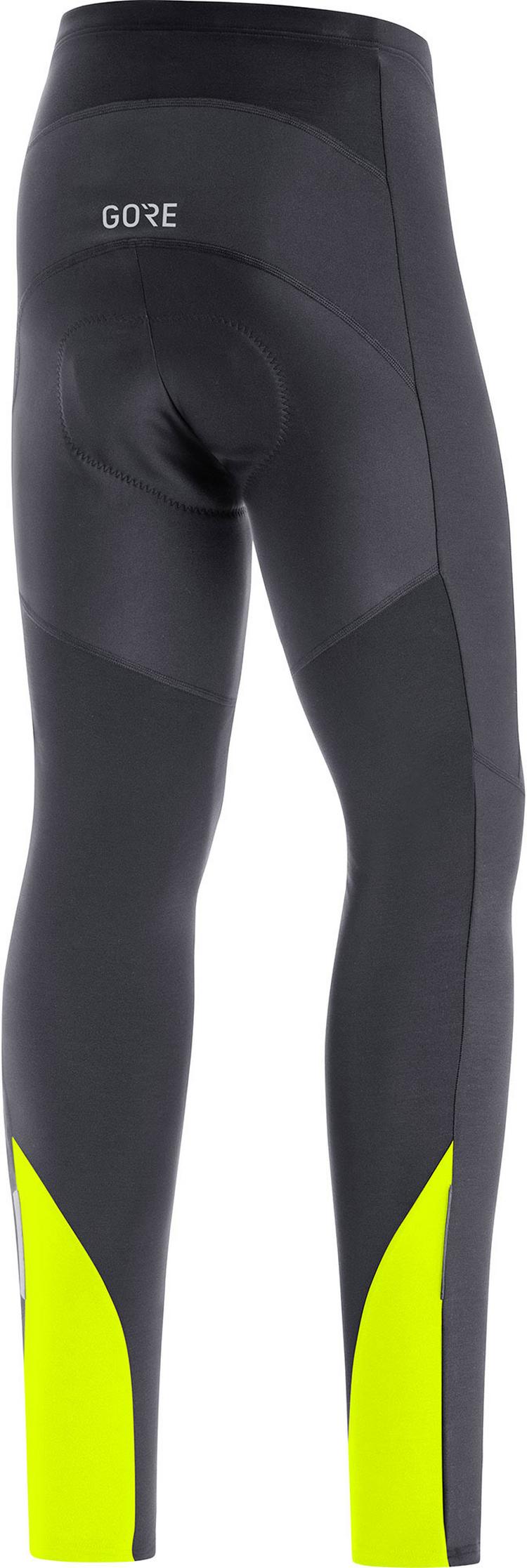 GOREWEAR GOREWEAR C3 Partial Thermo Tights+ Fahrradtights Herren - black-neon yellow - 0 | SportScheck