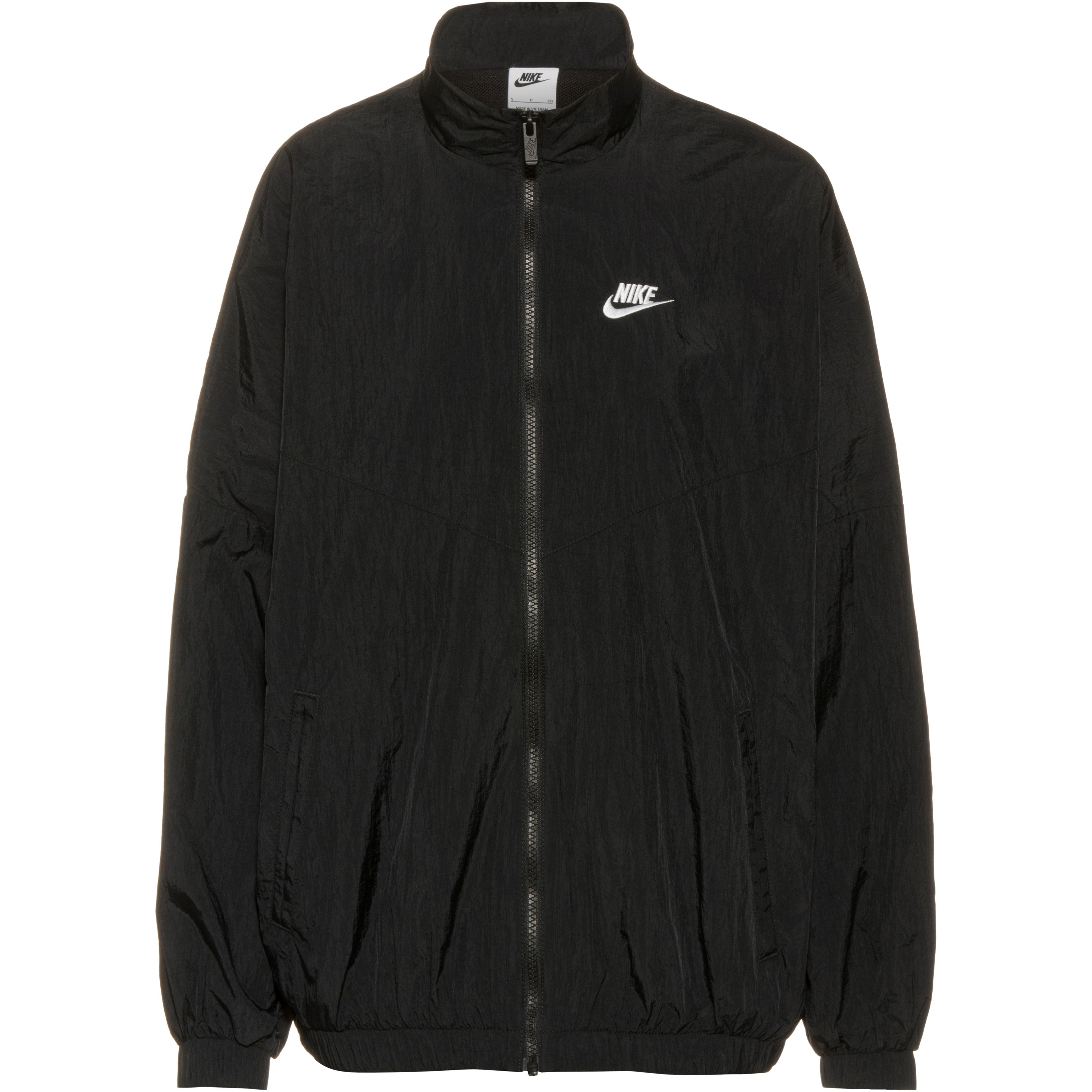 Black nike windbreaker jacket online