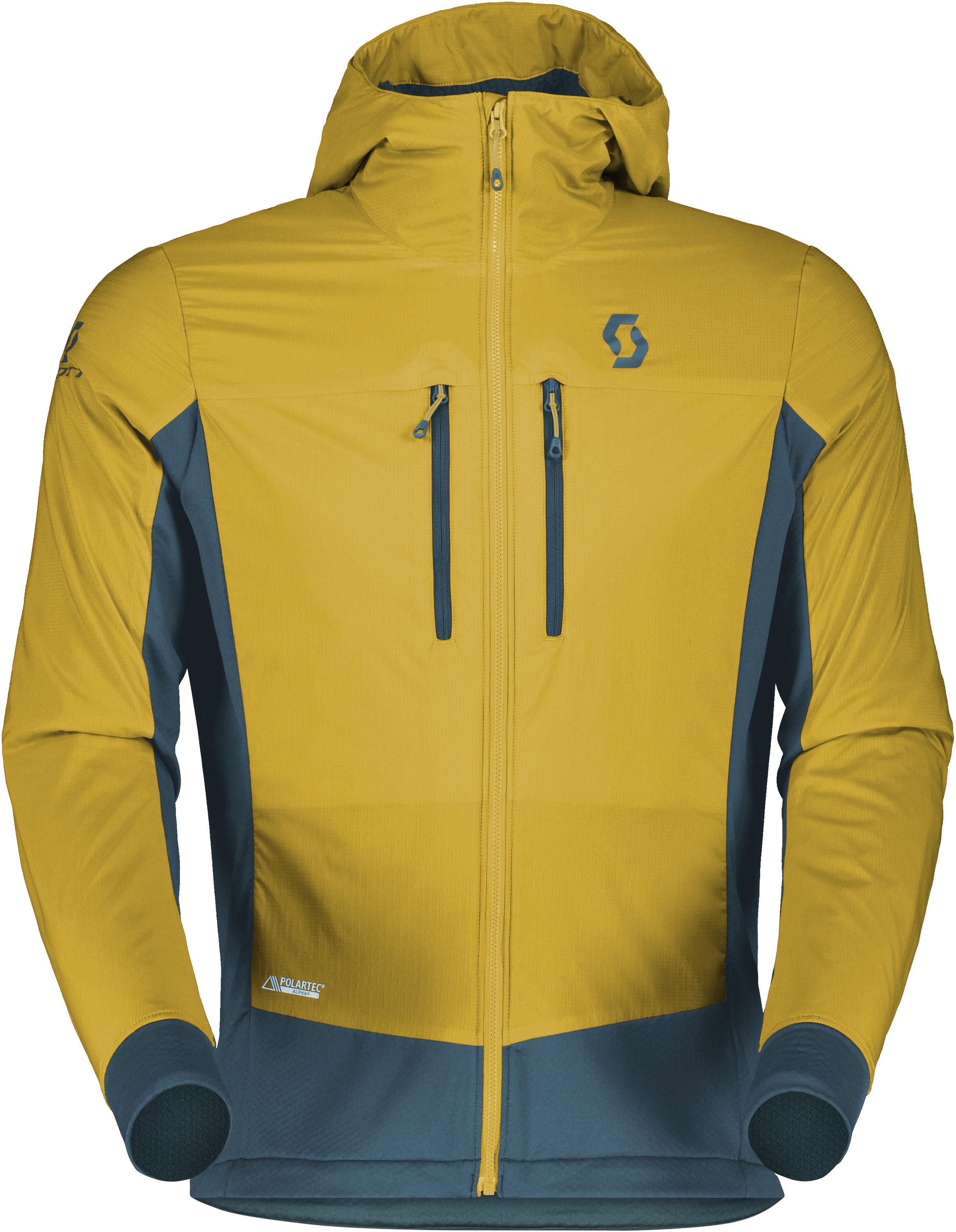 SCOTT Explorair Alpha Softshelljacke Herren mellow yellow-metal blue