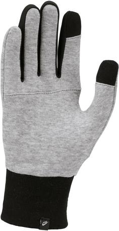 Rückansicht von Nike TG Club Fleece 2.0 Handschuhe dark grey heather-black-black