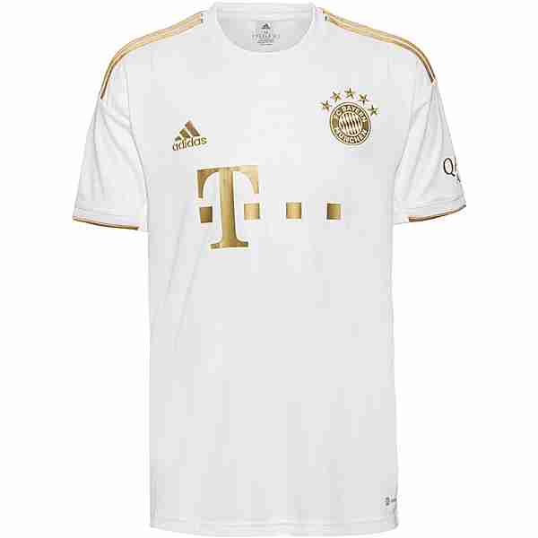 adidas FC Bayern München 22-23 Auswärts Fußballtrikot Herren white-dark football gold