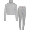 Nike NSW Trainingsanzug M&auml;dchen - lt smoke grey-pink foam-white