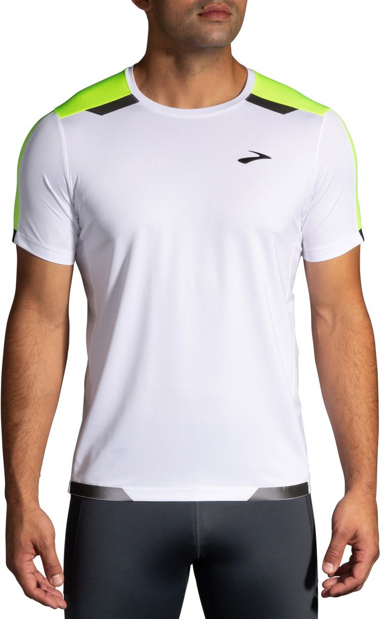 Brooks Brooks Visible Funktionsshirt Herren - white-asphalt-nightlife - 0 | SportScheck