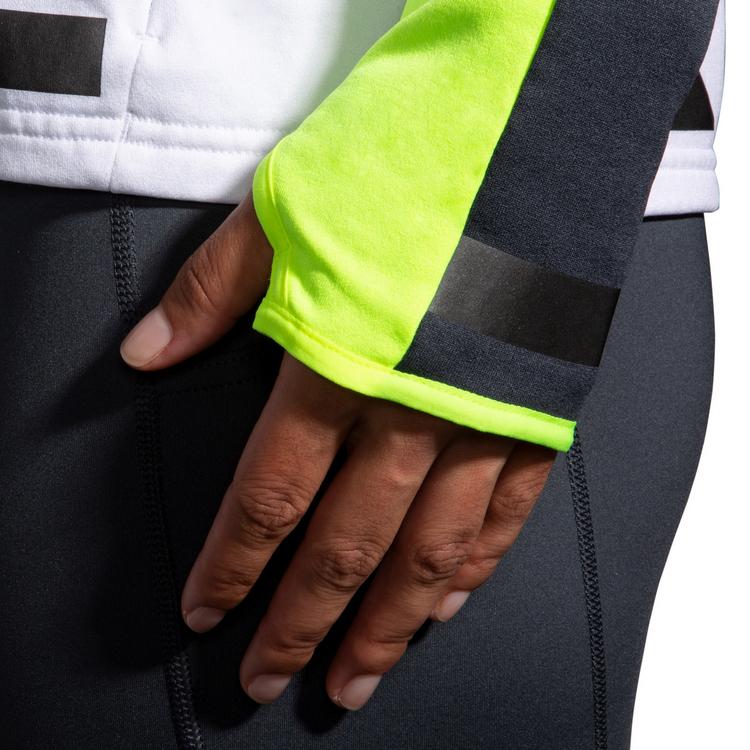 Brooks Brooks Run Visible Laufhoodie Damen - white-asphalt-nightlife - 5 | SportScheck
