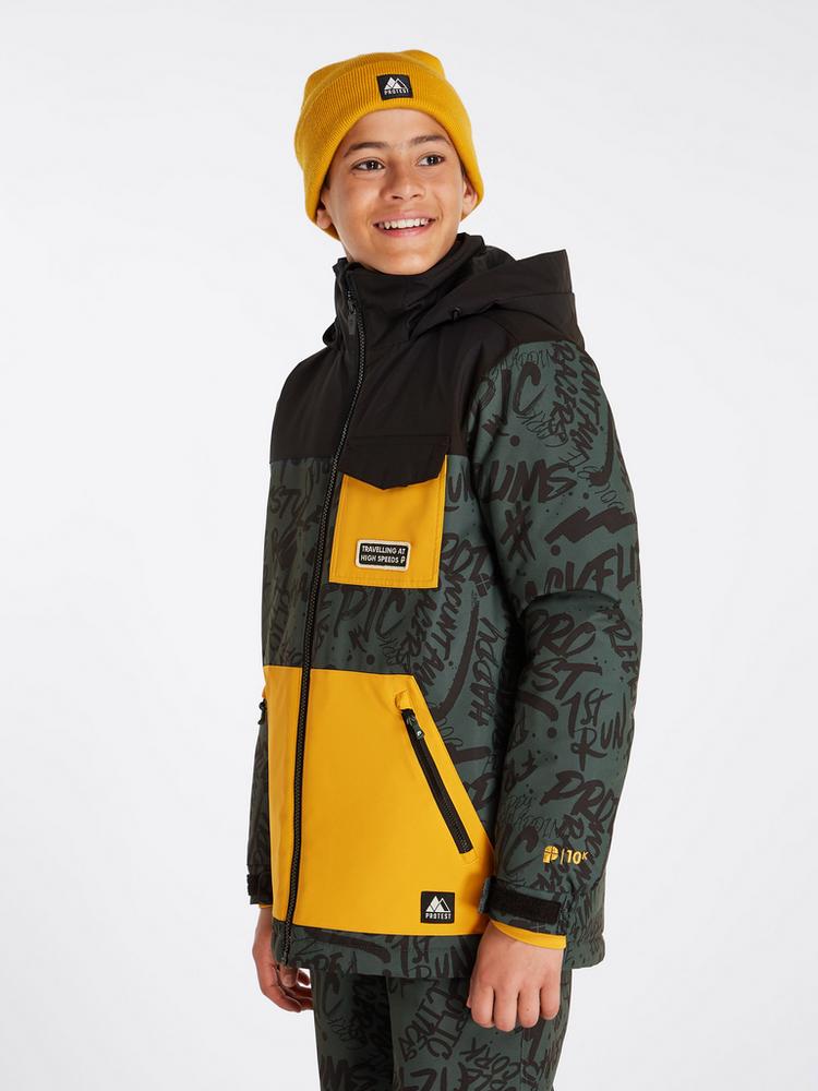 Protest Protest LUCAS JR Snowboardjacke Jungen - huntergreen - 0 | SportScheck