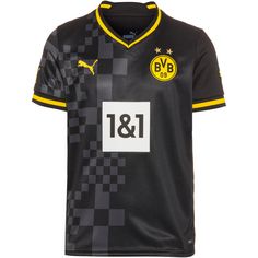 PUMA Borussia Dortmund 22-23 Auswärts Fußballtrikot Kinder puma black-asphalt