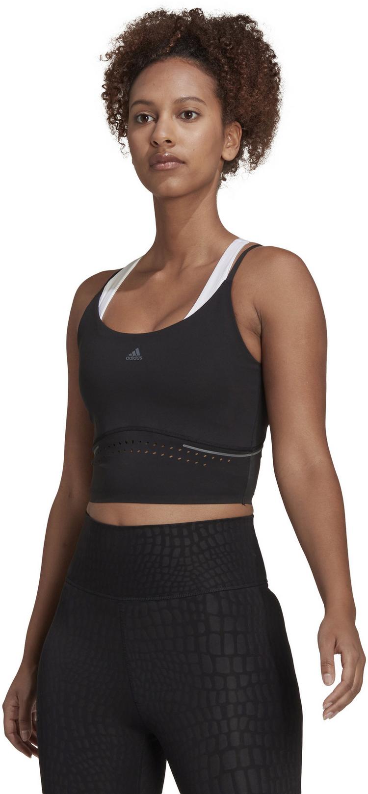 adidas adidas Croptop Damen - black-carbon - 0 | SportScheck