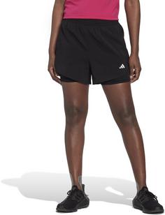 Rückansicht von adidas AEROREADY MADE FOR TRAINING MINIMAL Funktionsshorts Damen black-white