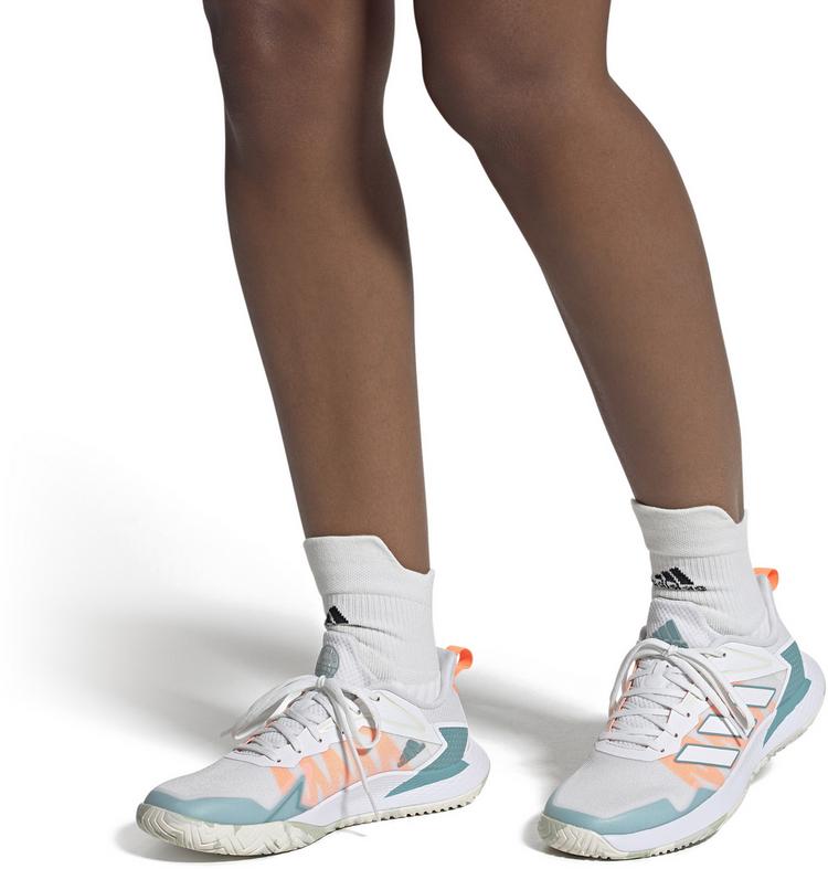 adidas adidas Defiant Speed W Tennisschuhe Damen - ftwr white-ftwr white-mint ton - 0 | SportScheck