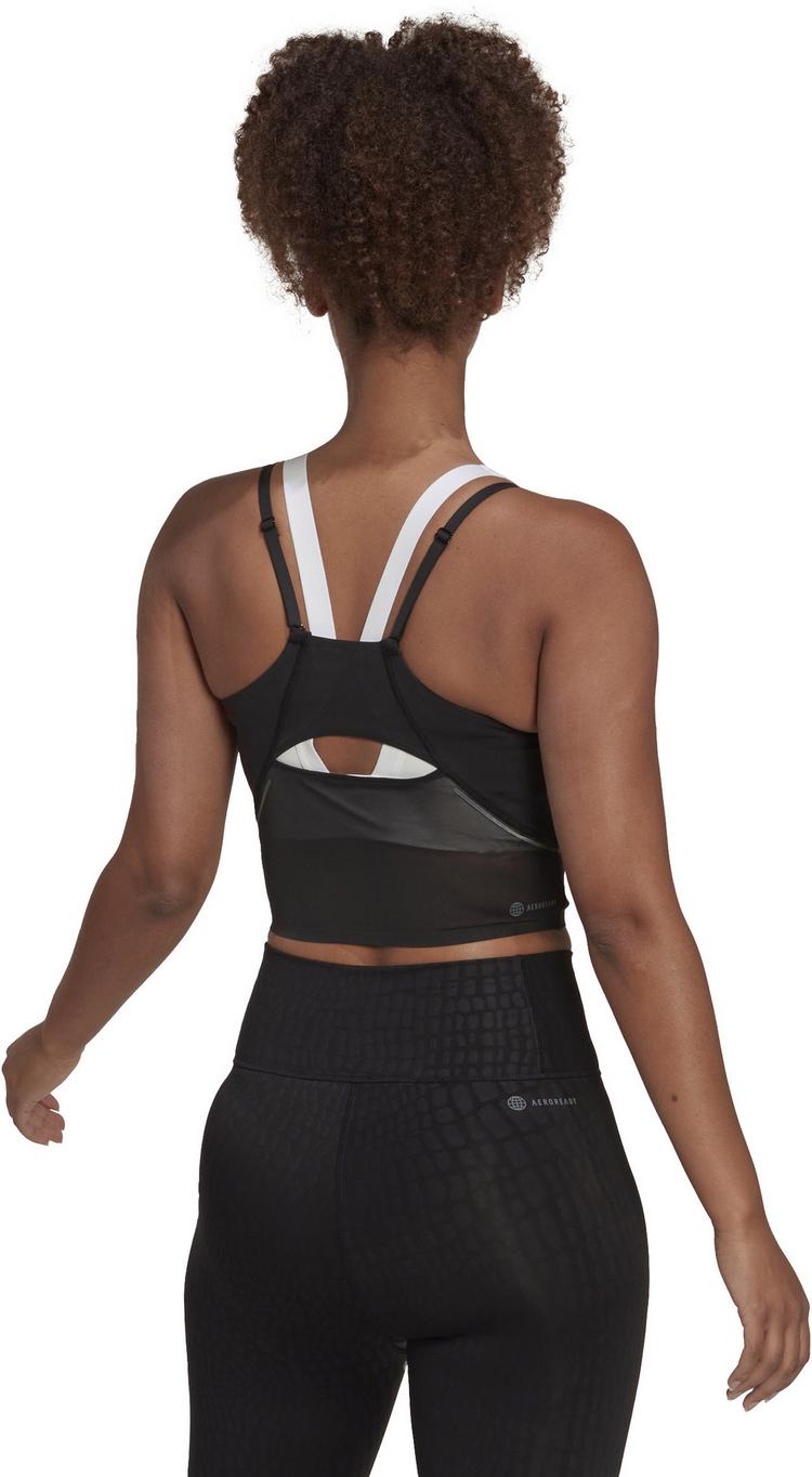 adidas adidas Croptop Damen - black-carbon - 1 | SportScheck