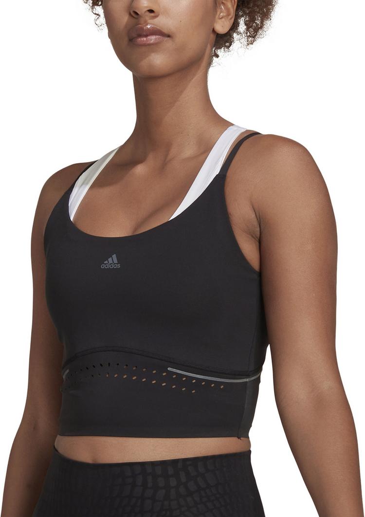 adidas adidas Croptop Damen - black-carbon - 3 | SportScheck