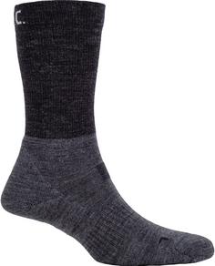 Rückansicht von P.A.C. Merino BK 6.2 Merino Ride Fahrradsocken Damen anthracite