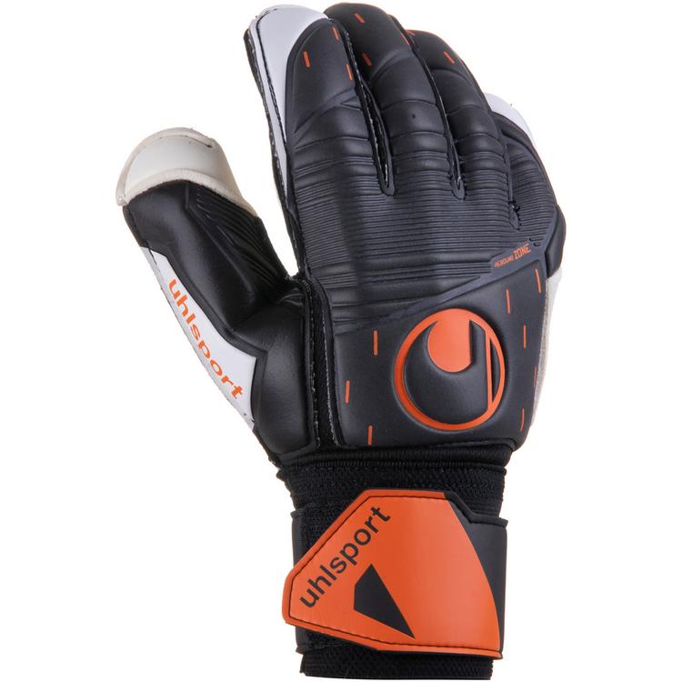 Uhlsport Uhlsport SPEED CONTACT SOFT FLEX FRAME Torwarthandschuhe - schwarz-wei&szlig;-fluo orange - 0 | SportScheck