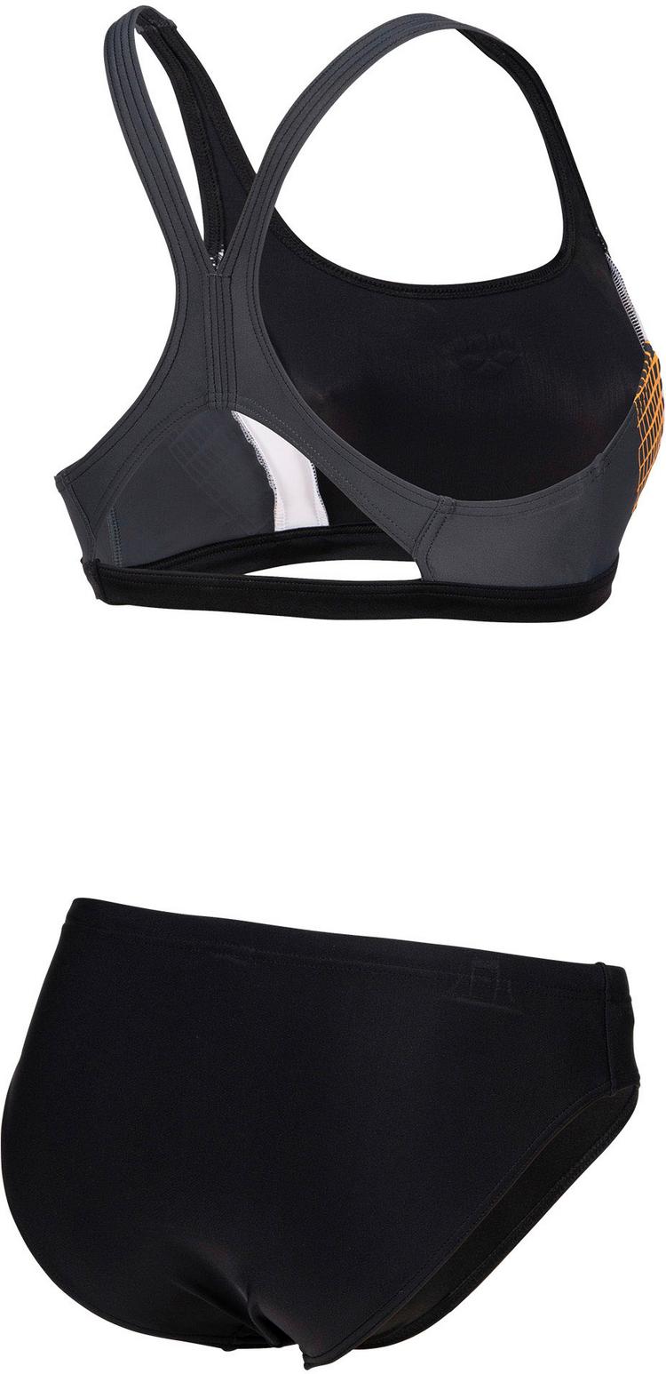 Arena Arena Threefold Bikini Set Damen - black-asphalt-white - 0 | SportScheck