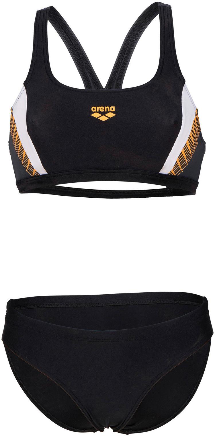 Arena Arena Threefold Bikini Set Damen - black-asphalt-white - 0 | SportScheck