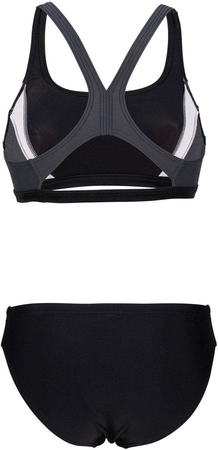 Arena Arena Threefold Bikini Set Damen - black-asphalt-white - 1 | SportScheck