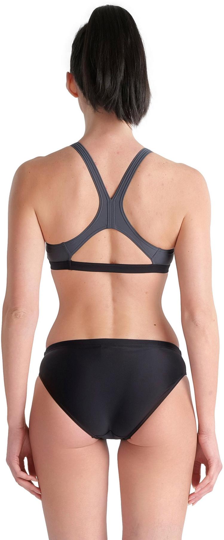 Arena Arena Threefold Bikini Set Damen - black-asphalt-white - 1 | SportScheck