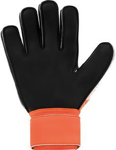 Rückansicht von Uhlsport SOFT RESIST+ FLEX FRAME Torwarthandschuhe fluo orange-weiß-schwarz