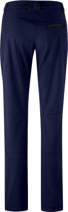 Rückansicht von Maier Sports Adakit Softshellhose Damen night sky