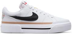 Nike Court Legacy Lift Sneaker Damen white-black-hemp-team orange