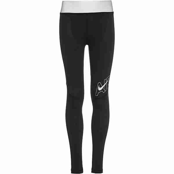 Nike NSW AIR ESSENTIALS Leggings Kinder black-white-lt smoke grey