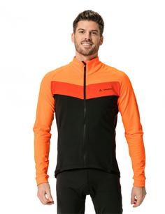 Rückansicht von VAUDE Posta Fahrradtrikot Herren neon orange