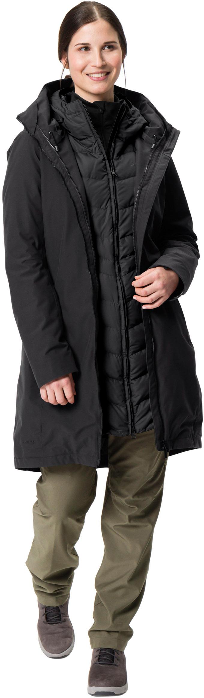 VAUDE Annecy 3in1 III Daunenmantel Damen black uni im Online Shop