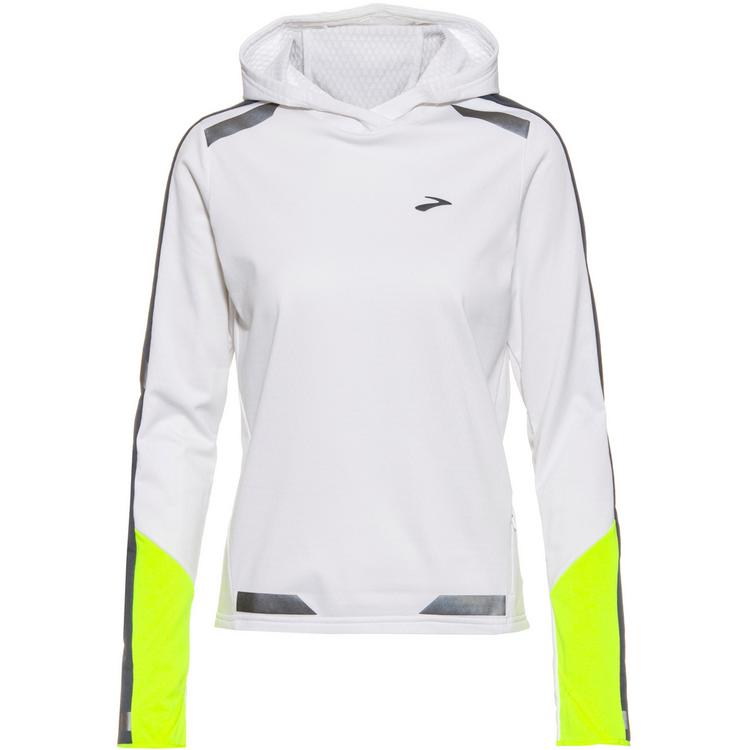 Brooks Brooks Run Visible Laufhoodie Damen - white-asphalt-nightlife - 0 | SportScheck