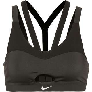 Nike INDY STRAPPY Sport-BH Damen dk smoke grey-black-white