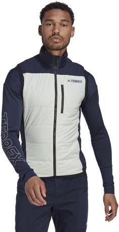 Rückansicht von adidas Hybrid Outdoorweste Herren blue