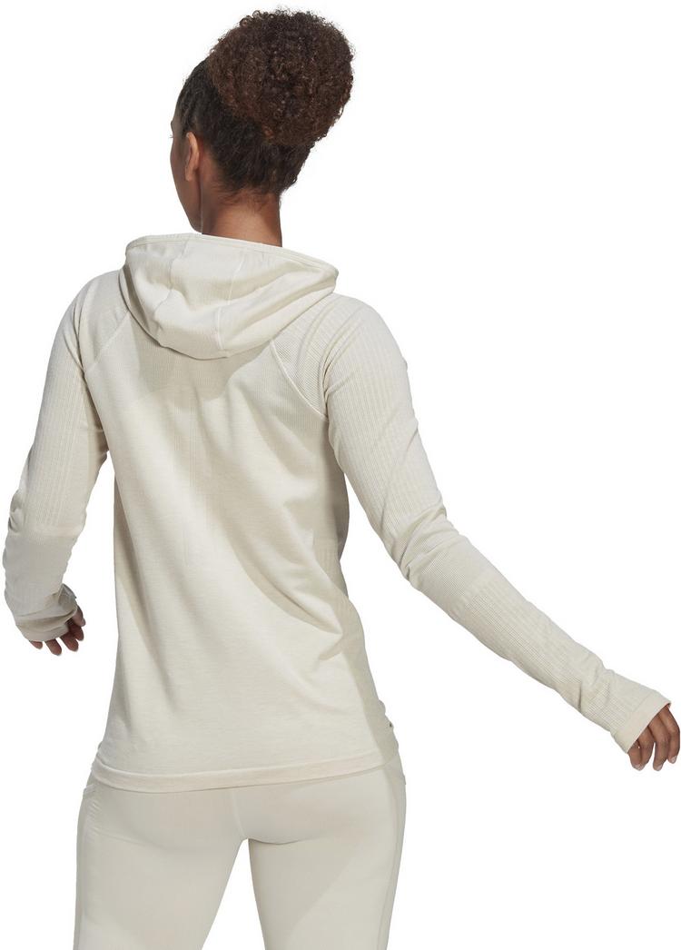 adidas adidas XCITY Laufhoodie Damen - alumina-beam orange - 1 | SportScheck