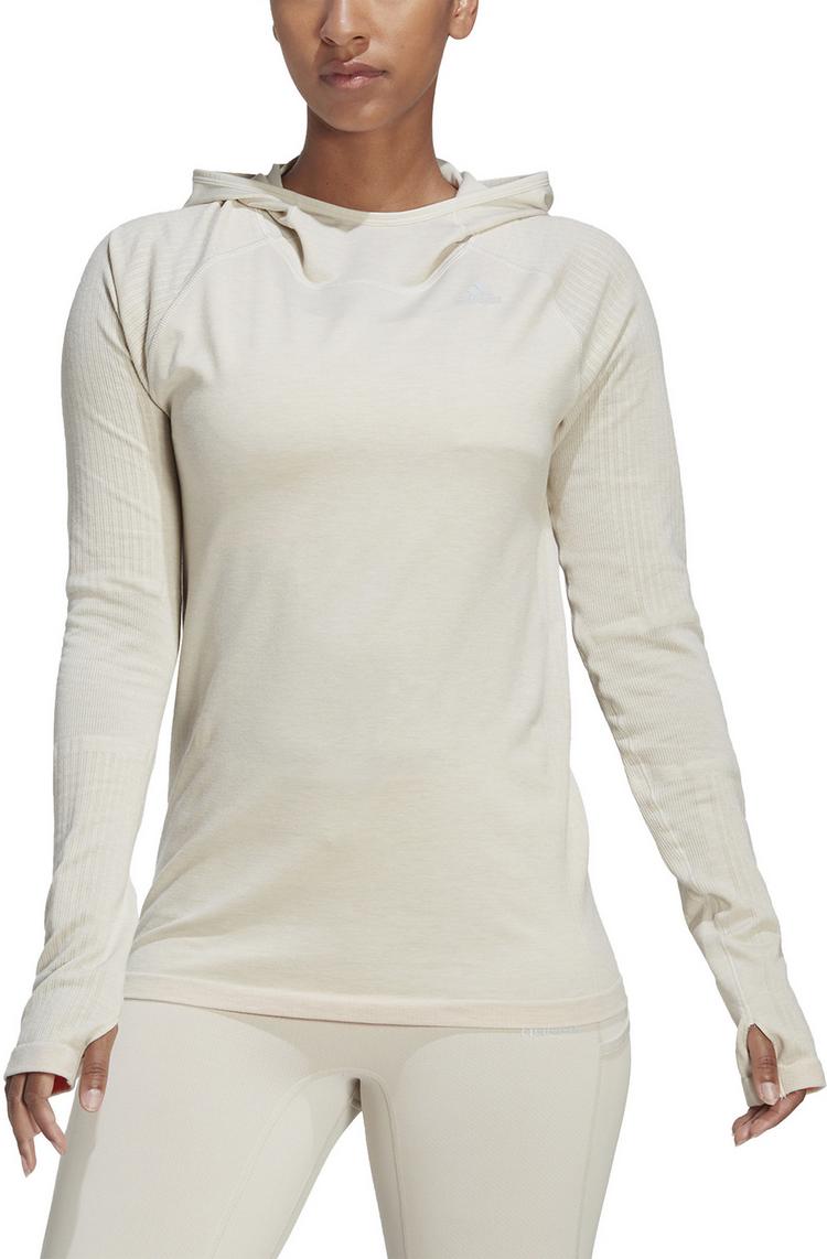 adidas adidas XCITY Laufhoodie Damen - alumina-beam orange - 3 | SportScheck